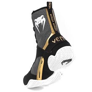 Venum - Boxschuhe Boxstiefel / Elite / Schwarz-Weiss-Gold / EU 42